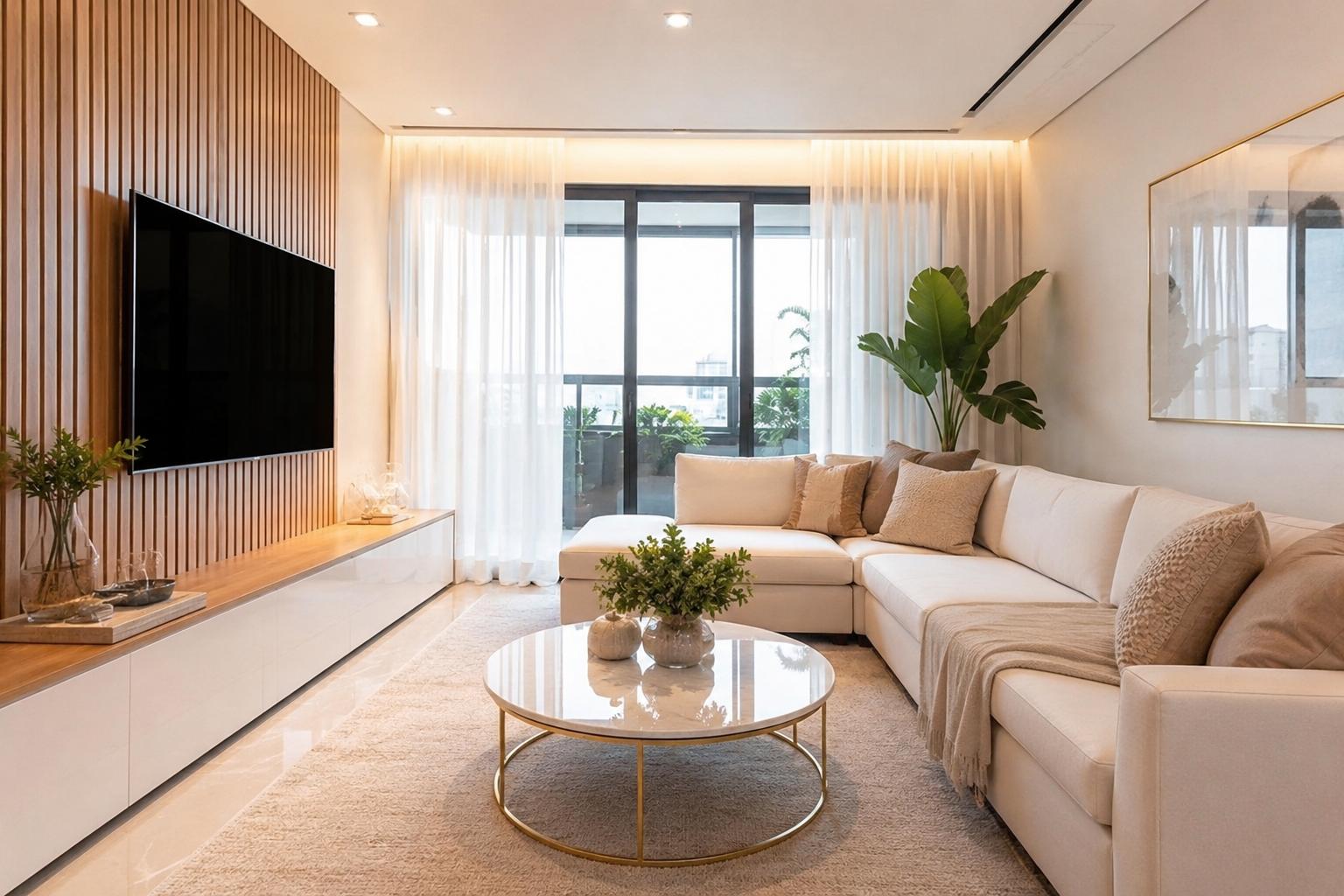 Space before professional cleaning service